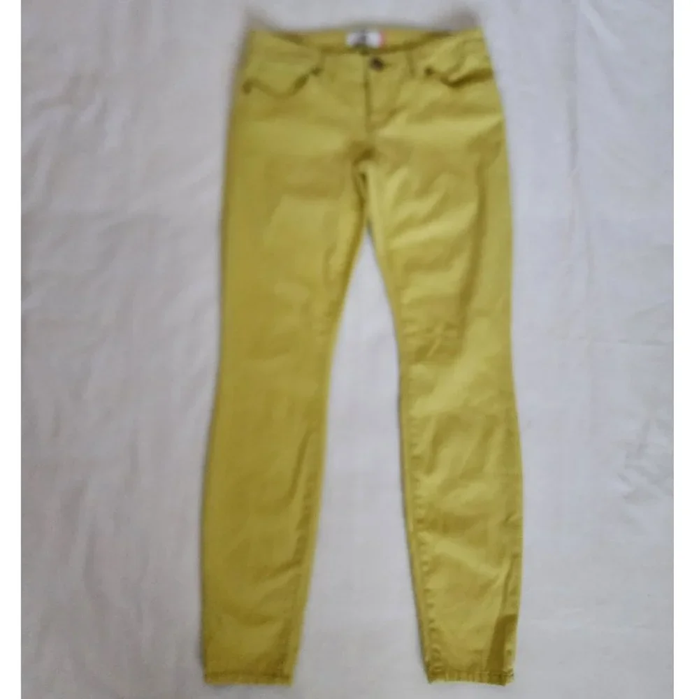CAbi Women's Cotton Stretch Skinny‎ Denim Jeans Citron, Happy Yellow Size 4 - Picture 3 of 6